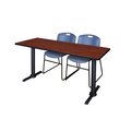 Cain Rectangle Tables > Training Tables > Cain Training Table & Chair Sets, 60 X 24 X 29, Cherry MTRCT6024CH44BE
